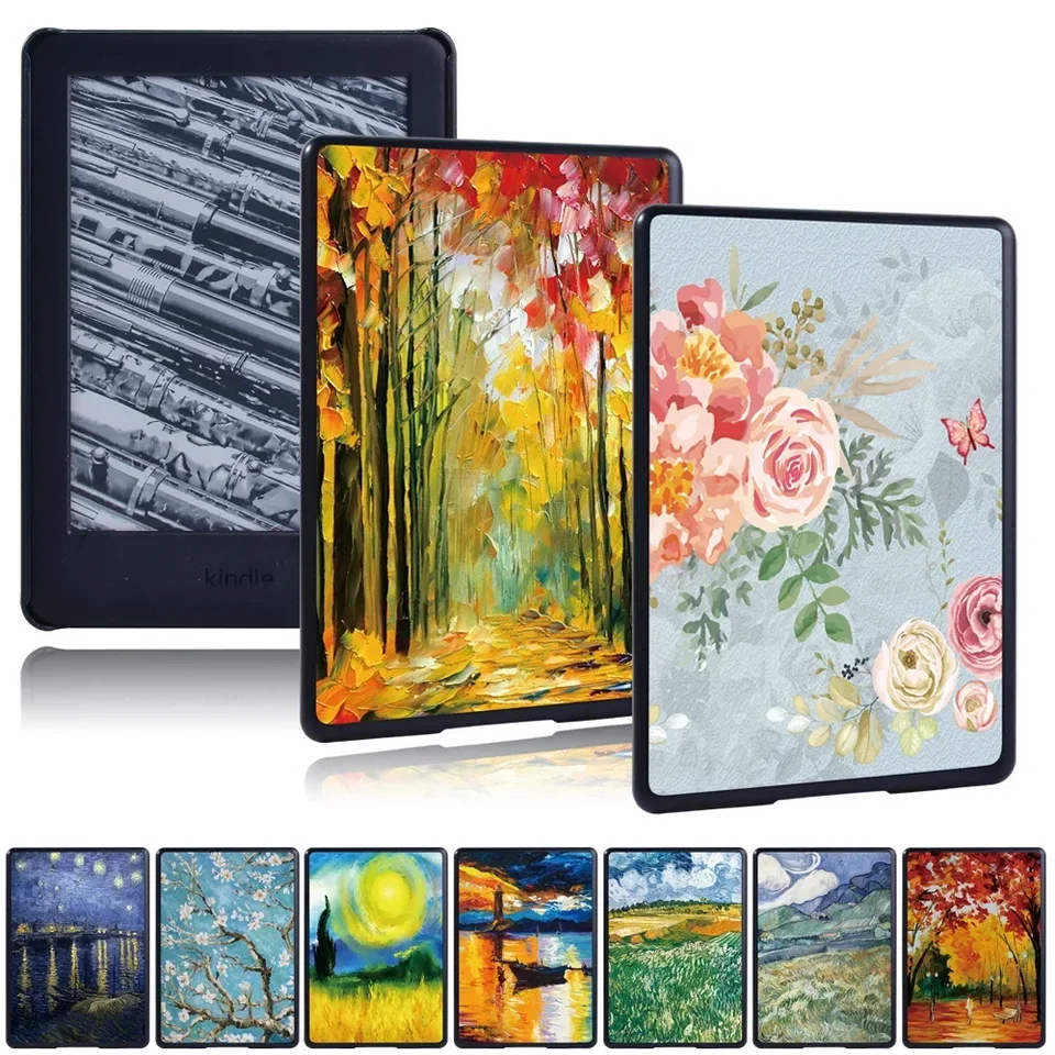 Pre Kindle Paperwhite 1/2/3/4/Kindle 8. Gen 2016/Kindle 10. Gen 2019tablet Case Ultra-THIN FAINT PRINT ARFECTION ZA