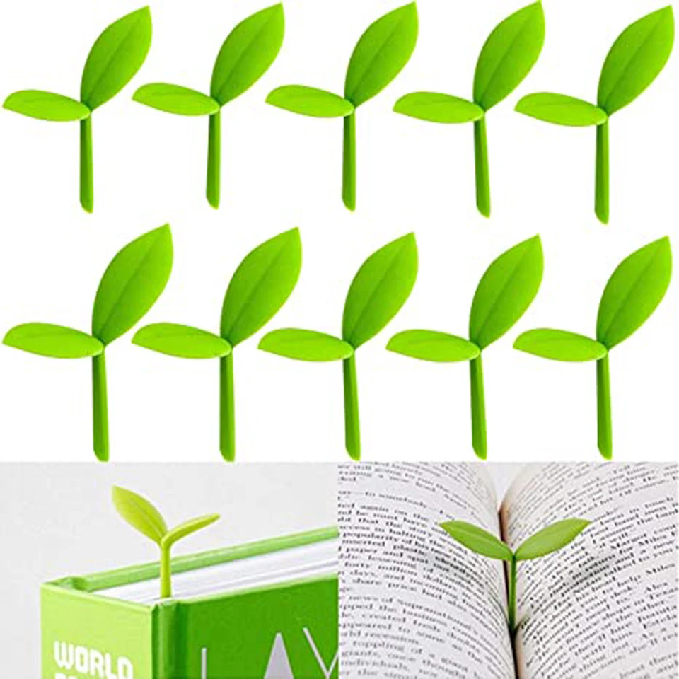 Pre kníhkupectvo Stationaly Green Book Marks Reading Little Lesy Bookmark Little Grass Bud Trávn