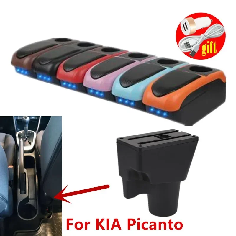 Pre krabicu na lakťovú krasku Picanto pre Kia Picanto 3x-line interiér Doplnky dielov autorizie