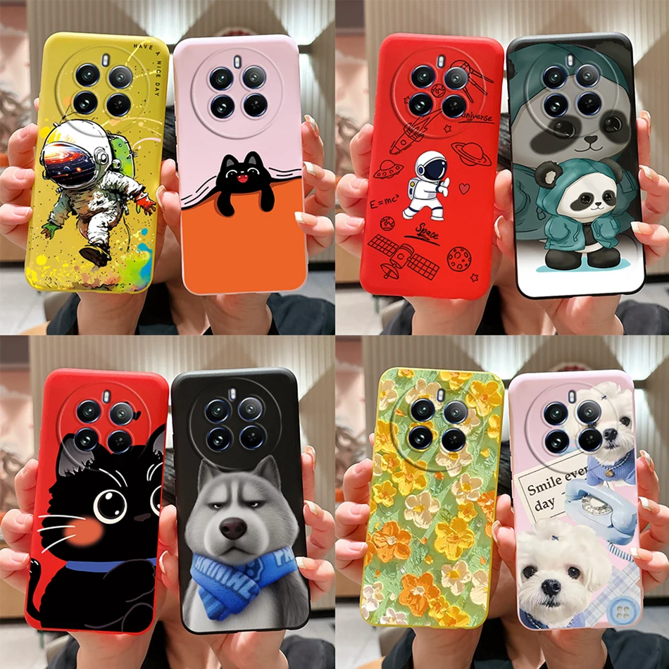 Pre kryt astronauta pre Realme 12 Pro Case pre Realme 12 Plus 5G Coque Soft Silicon Silikone Chráni prípad telefónu Realme 12 Pro Plus 5G Fundas