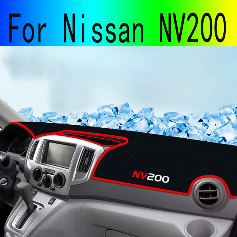 Pre kryt palubnej dosky automobilu Nissan NV200 sa vyhnite prístrojovému panelu s ľahkou podložkou Mat Carpets príslušenstvo Dodávky Dodávky Interiér