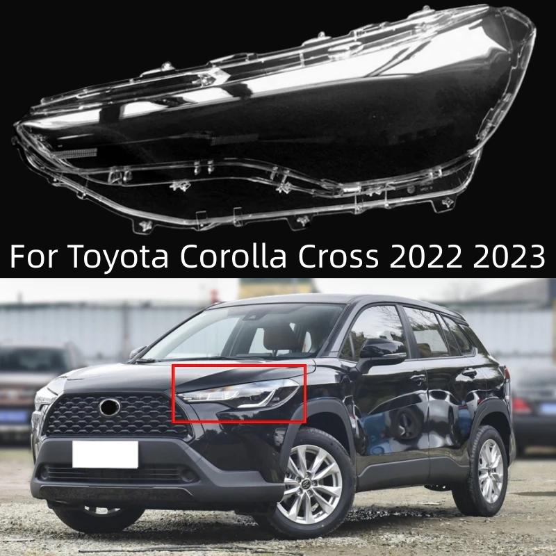 Pre kríž Toyota Corolla 2022 2023 Svetlá autá SHELL SLIPLE SLIGLE SKLASLE LAMPCOVER SKLASKÉ ŠOLUČNÉ PAN