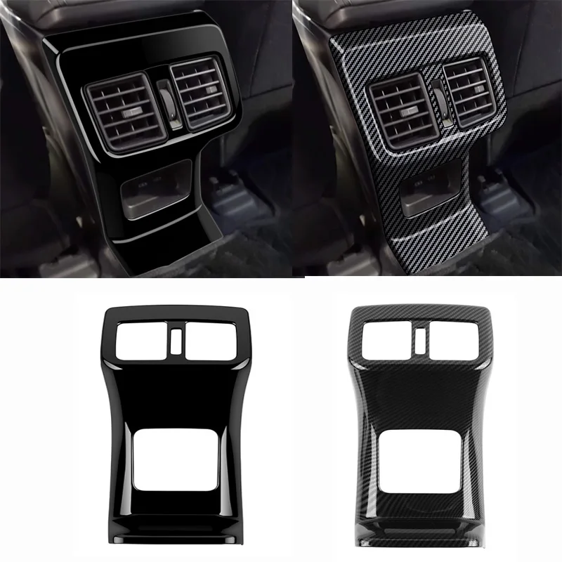 Pre kríž Toyota Yaris 2023 2024 Zadný stredový centrum klimatizácie Outlet AC Vent Cover Back An-Ti Kick Board USB Panle Ozdob.