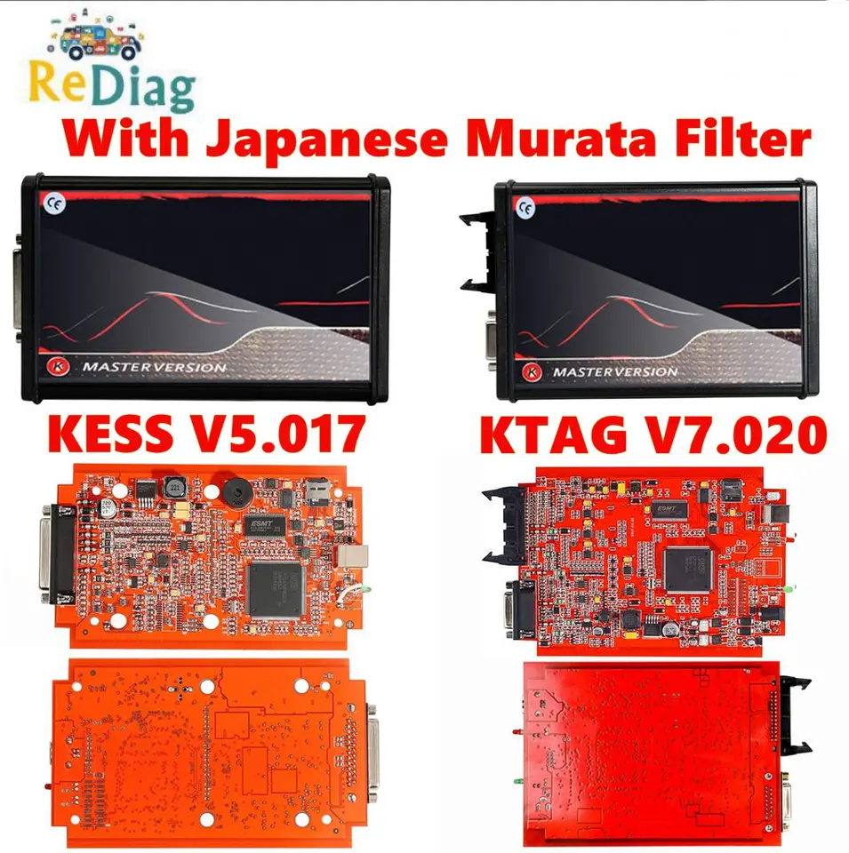 Pre KTAG V7.020 pre KESS V2 V5.017 s programom programátorov ECU Murata Filter OBD ECU Podpora nástroja na výrobu automobilov Master Unlimited Online