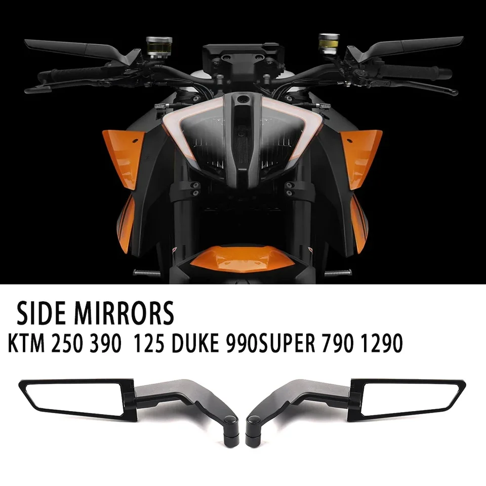 Pre KTM 250 390 200 690 125 Duke 990 Super R 790 1290 Motocyklové zrkadlá