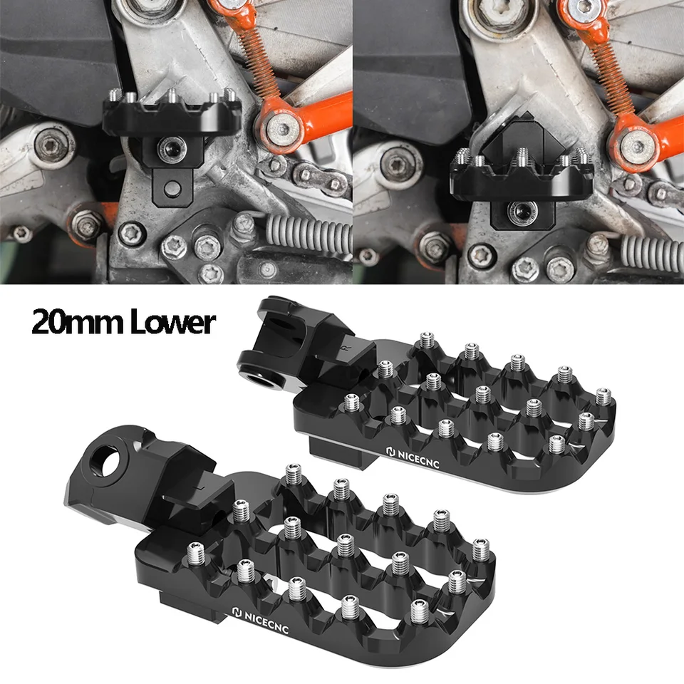 Pre KTM 790 890 Adventure /R 2019-2024 20 mm dolné kolíky Foot Foot pre 690 Enduro R Smc R 1050 1090 1190 1290 Adventure RST RST