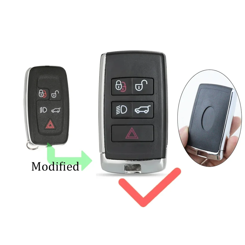 Pre Land Rover Evoque Discovery 4 Evoque Jaguar F-Pace F-Type XE XF XJ Freelander upravený automobilový kľúče RELEPLE DISTATE FOB CASE