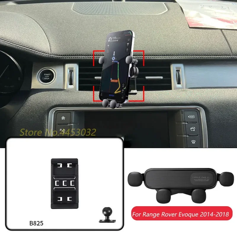 Pre Land Rover Range Rover Evoque 2014-2018 Držiteľ mobilných telefónov GPS Gravitácia navigačná konzoly Horizontálne príslušenstvo