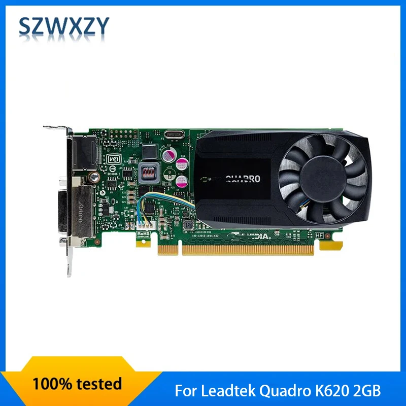 Pre Leadtek Quadro K620 2GB Professional Graphics Card 2D Design 3D modelovanie vykresľovanie 4K HD 100% Testovaná rýchla loď