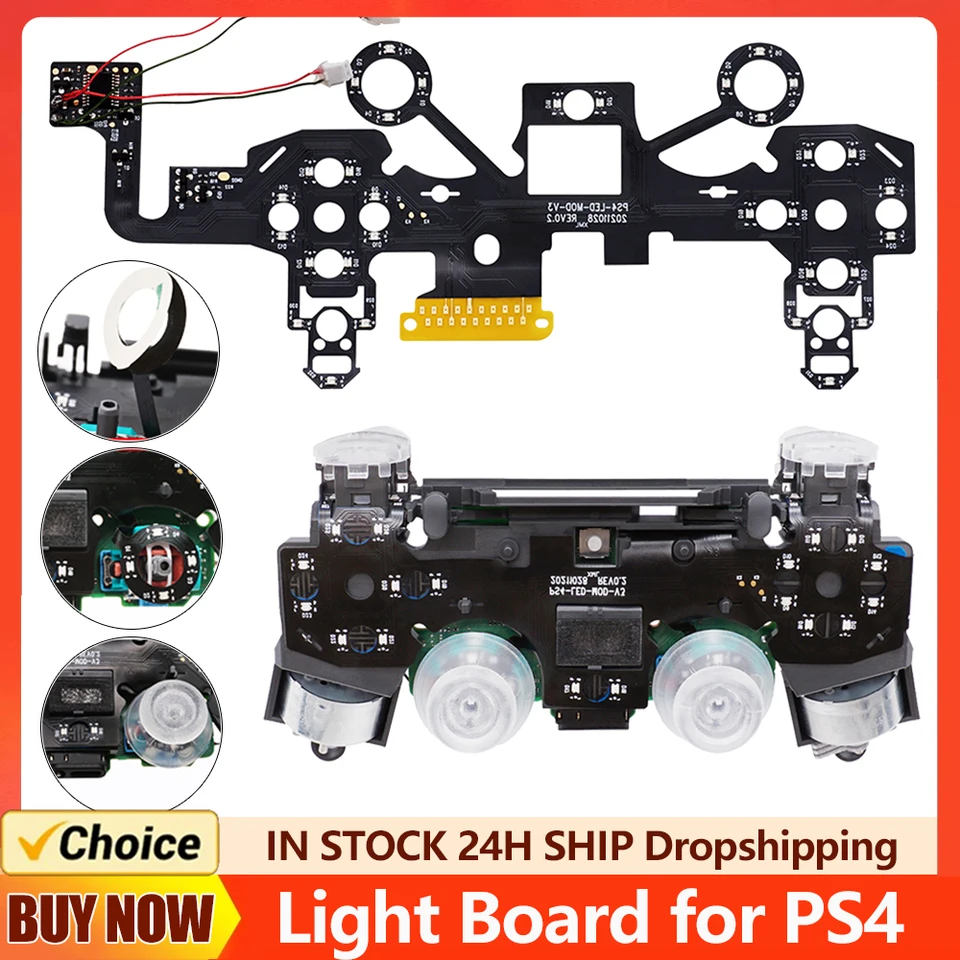 Pre LED LED LIMINUMNÝ PANEL MULTI-ROBLOR LOUMIFORM MODIFIKOVANÝ LED DOPAD SVET pre Wireless Game Controller Light doska