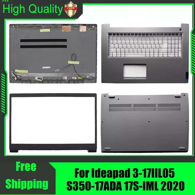 Pre Lenovo IdeaPad 3-17IIL05 S350-17ADA 17S-IML 2020 LCD Zadný veko zadný kryt predný kryt predného rámu Palmrest Horná spodná časť puzdra