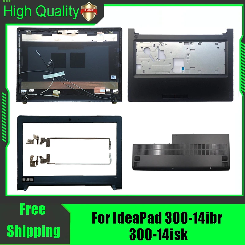 Pre Lenovo IdeaPad 300-14ibr 300-14ISK LCD zadné veko zadný kryt predný kryt predného rámu Palmrest Horná spodná časť krytu puzdro Čierne