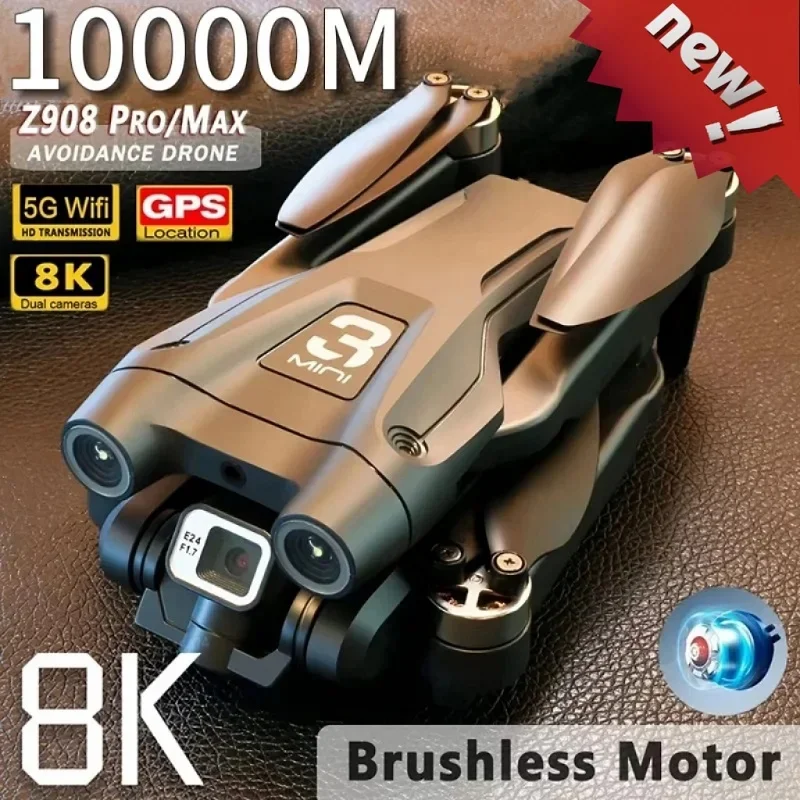 Pre Lenovo Z908Pro Pro Max Dron 8K Profesional HD Camera bez prekážok vyhýbania sa leteckým optickým zloženým quadcopterom 5000M
