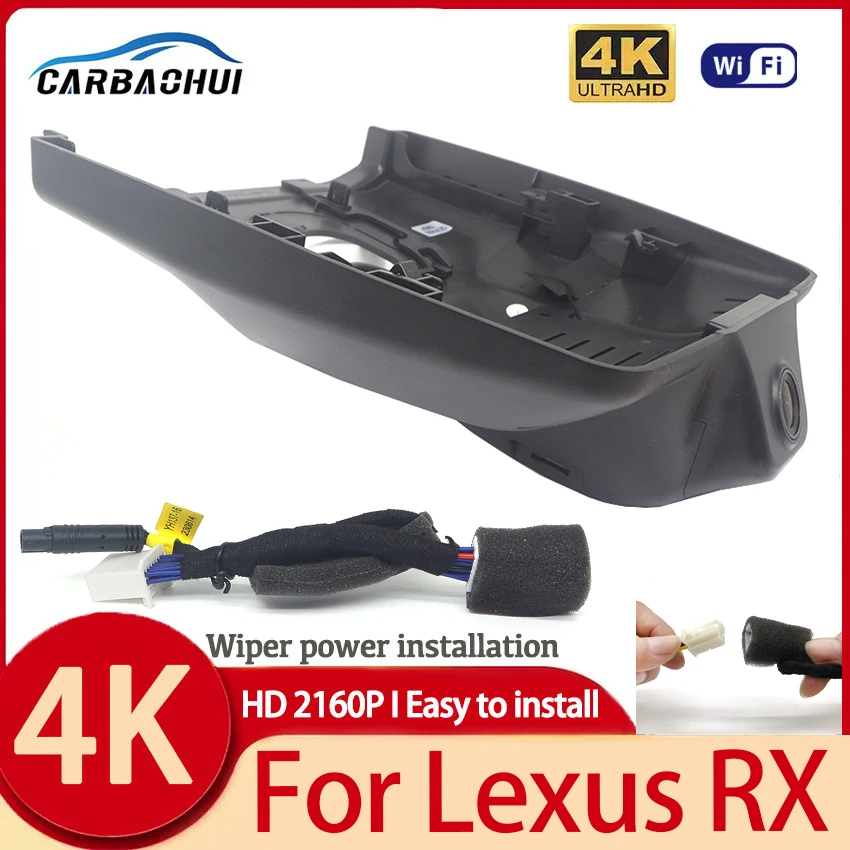 Pre Lexus RX RX350 RX350H RX450H RX500H 2023 2024 4K DASH CAM pre CAMERA COMERACE Recorder Dashcam WiFi CAR DVR DVR Zariadenia