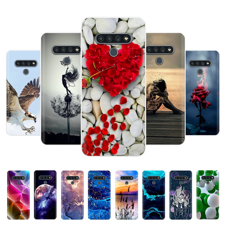 Pre LG Stylo 6 Case K71 Cute Clear Soft Silikone Slim Fundas pre LG K71 Stylo6 LM-Q730TM Telefónne puzdrá pre LG Stylus 6 Bumper
