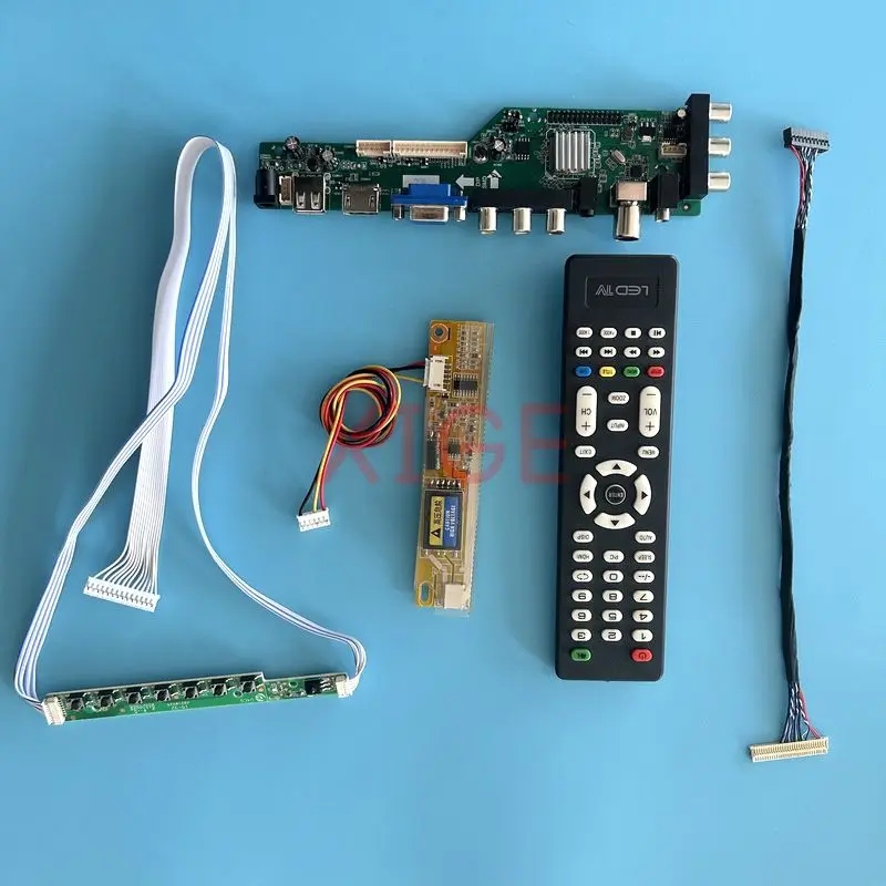 Pre LP141WX1-TL LP141WX3-TL radiča 1CCFL LVDS-30PIN USB+HDMI+VGA+AV+IR DVB SIGNIT DIGITÁLNE 1280*800 LCD DIY DIY Kit