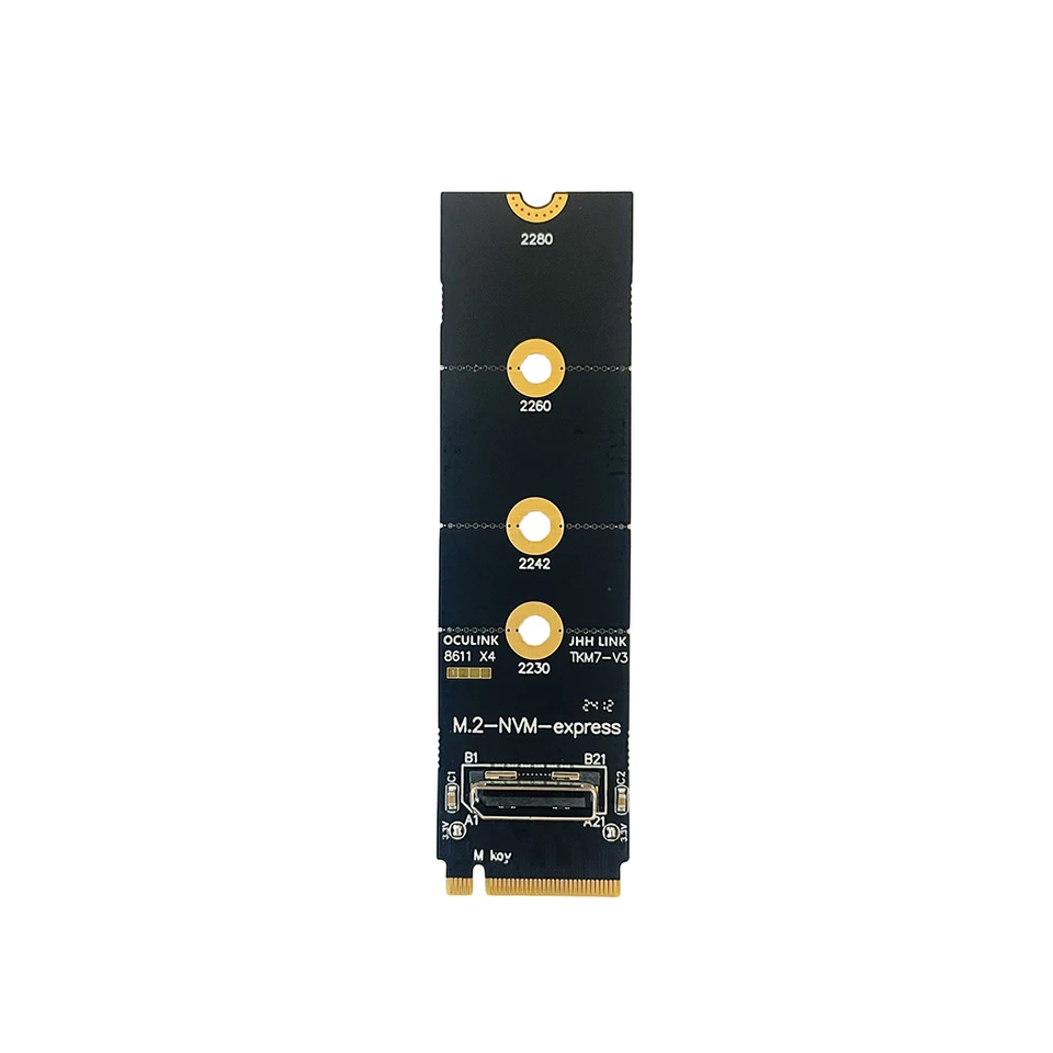 Pre M.2 NVME to Oculink Žena Dock SFF-8612 Adapter PCI-E X4 Adapter Card Support Dock-OC4 pre 2,5inch NVME U.2 (SFF 8639) SSD