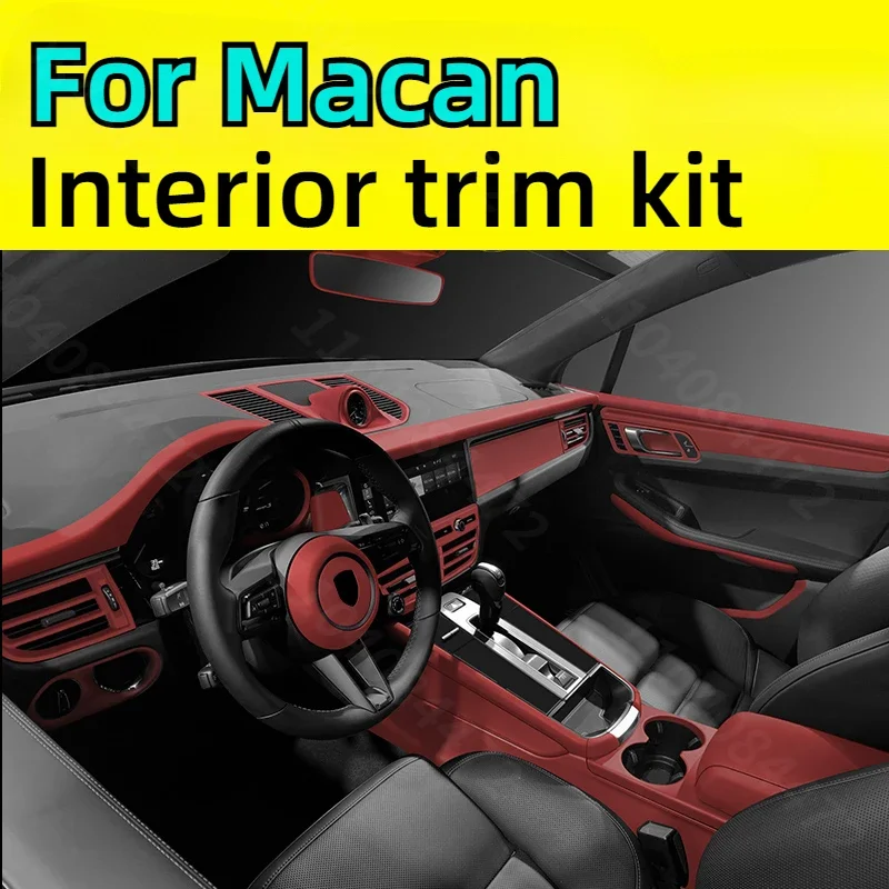 Pre MACAN Pôvodnú inováciu interiéru automobilu DEKORÁCIA VLOŽIŤ pre Porsche Macan Car Interior Decorácie modifikované príslušenstvo automobilu