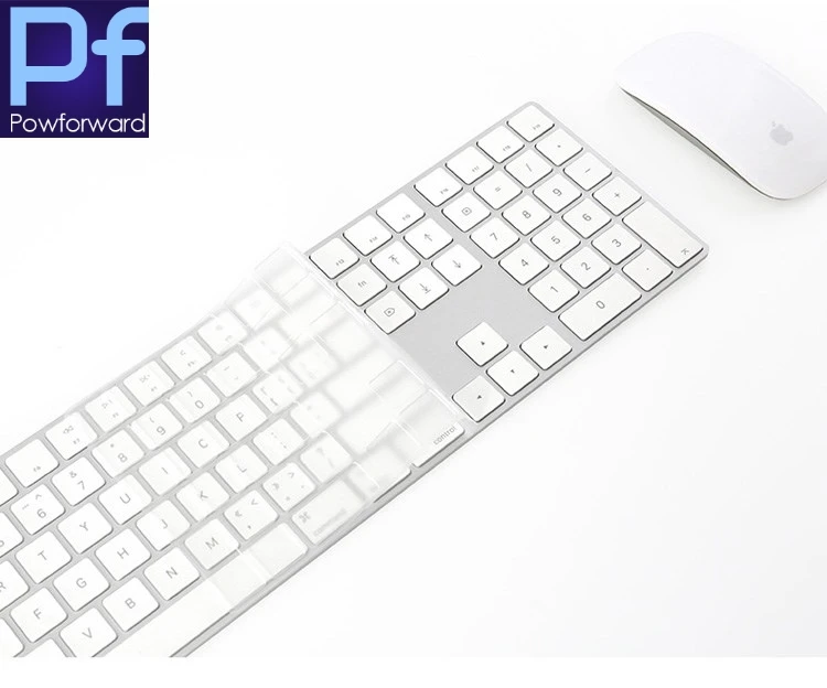 Pre Magic Keyboard Apple iMac s číselnou klávesnicou MQ052LL/A A1843 MLA22L/A A1644 Silikónový kryt Silikone Cover Cover Chránič pokožky