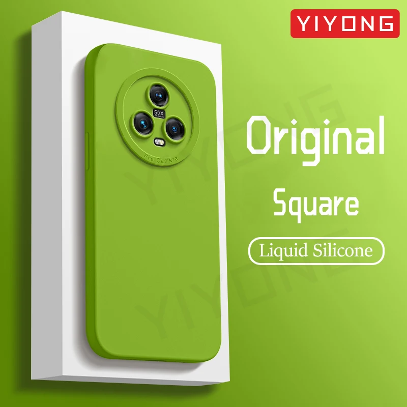 Pre Magic5 Pro Case Yiyong Original Liquid Silikone TPU Soft Cover pre Huawei Honor Magic 6 5 7 Magic6 Magic7 Pro Phone Case