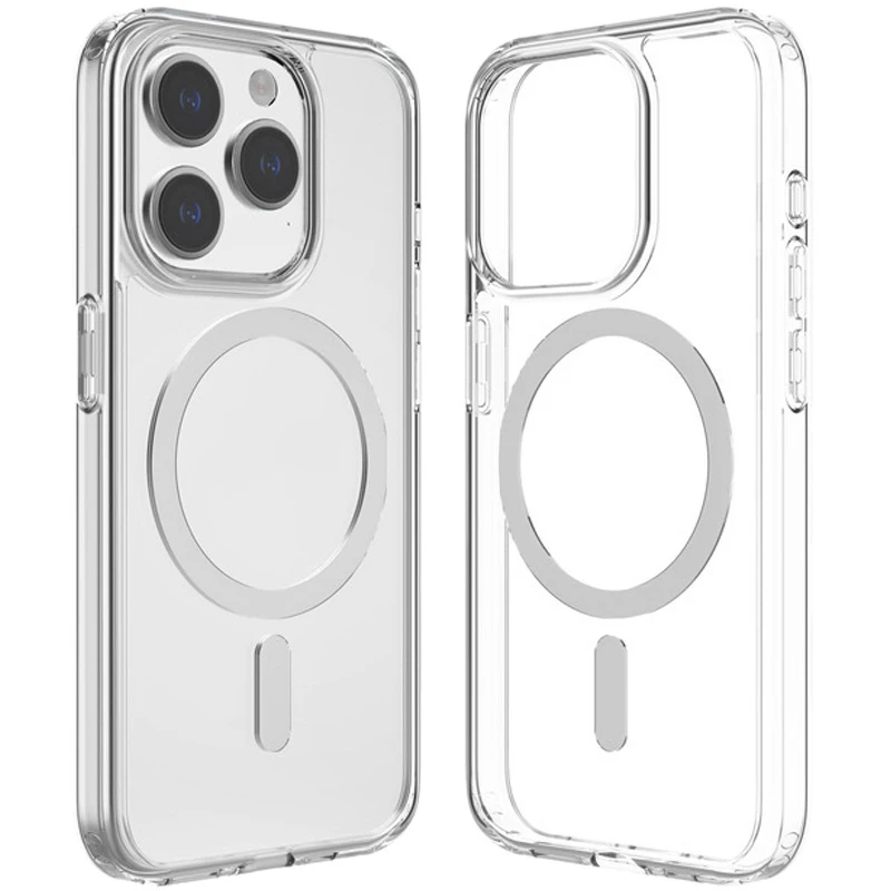 Pre magnetické priehľadné puzdro MagSafe pre iPhone 15 14 13 12 11 Pro Max 8 7 Plus Mini XR XS Max SE Wireless Cover
