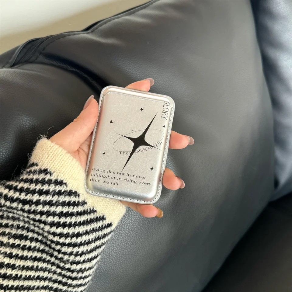 Pre magnetickú luxusnú kartu Magsafe Magnetic Luxury Card Clip Pet v puzdre pre iPhone 16 15 14 13 13 Pro Max