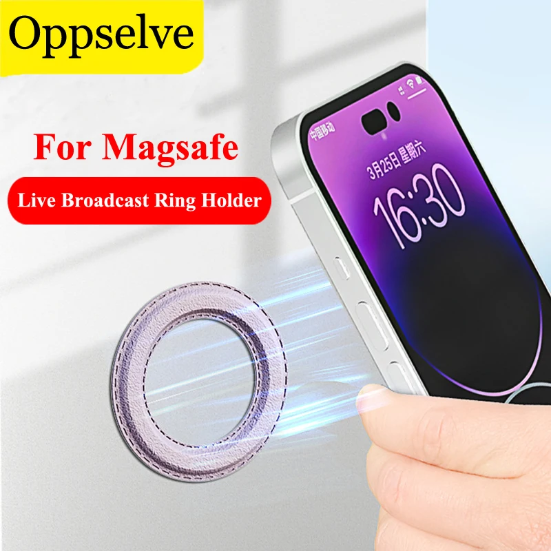 Pre Magsafe Držiteľ mobilného telefónu držiteľ mobilného telefónu Držiak na stenu steny slepacej nálepky na magnetickú podporu prsteň pre iPhone Samsung Xiaomi