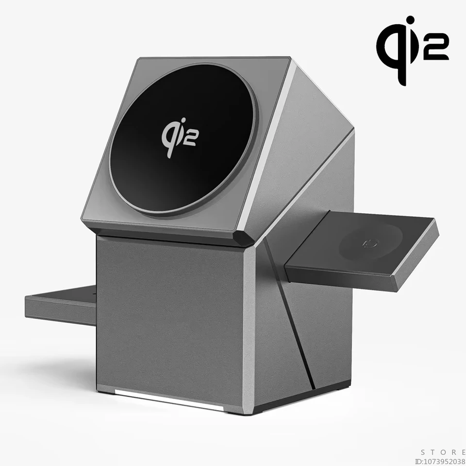 Pre Magsafe Qi2 3 v 1 Magnetic Autorotation Wireless nabíjačka pre Android iPhone Iwatch AirPods rýchla nabíjacia stanica Dock Dock Station