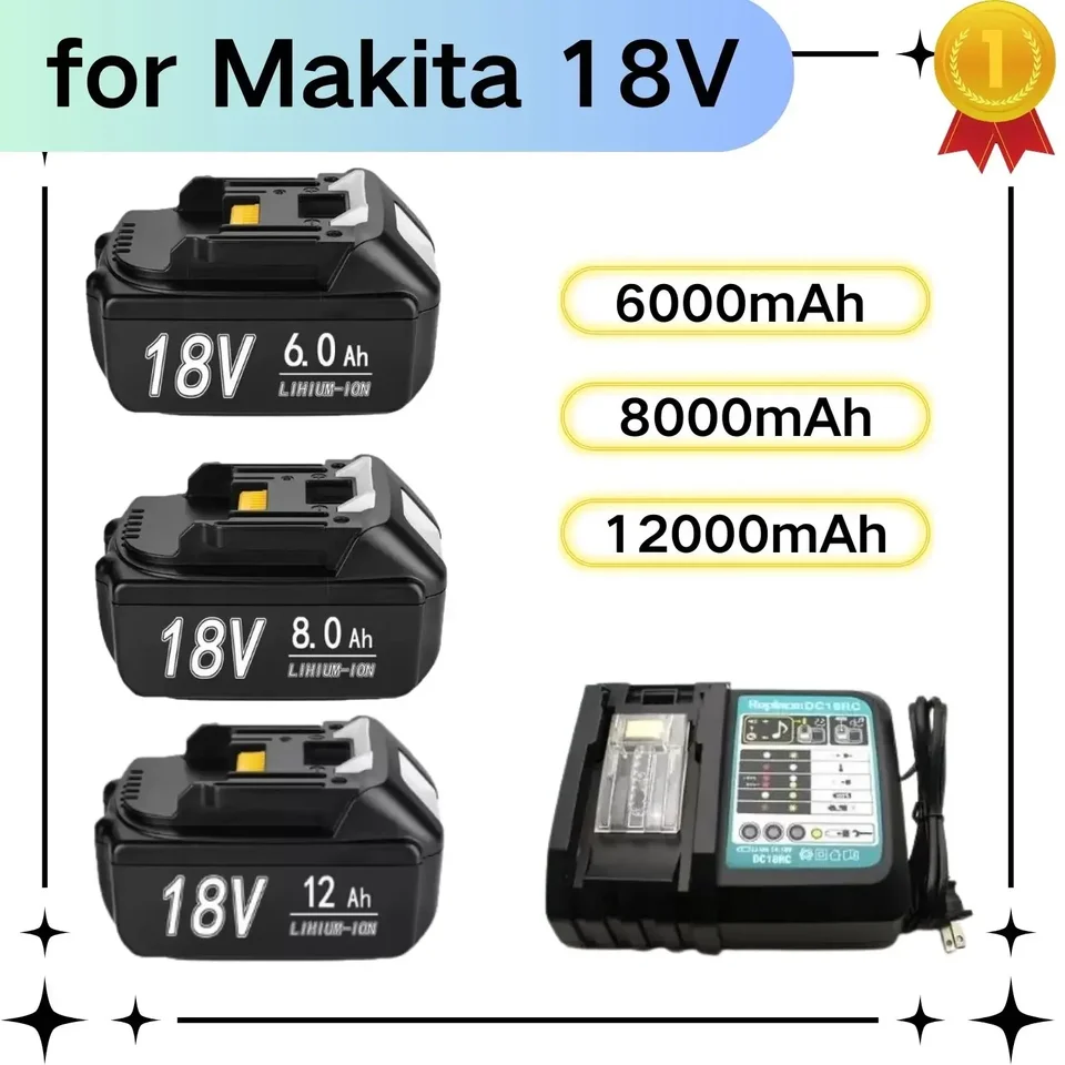 pre Makita 18V batéria 6000 mAh Nabíjateľné elektrické náradie batéria 18V Makita s LED li-ion výmena LXT BL1860B BL1860 BL1850