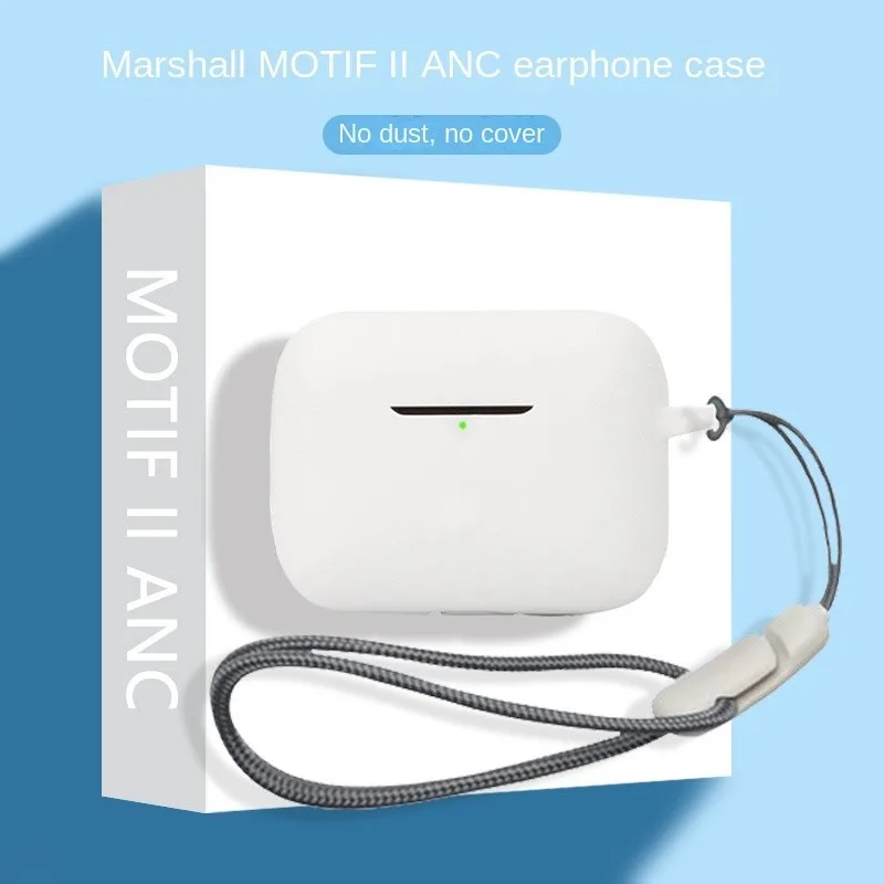 Pre Marshall Motif II ANC Case Ochranné silikónové silikónové roztomilé karikatúra pokrýva prenosné slúchadlá slúchadlá pre slúchadlá Bluetooth