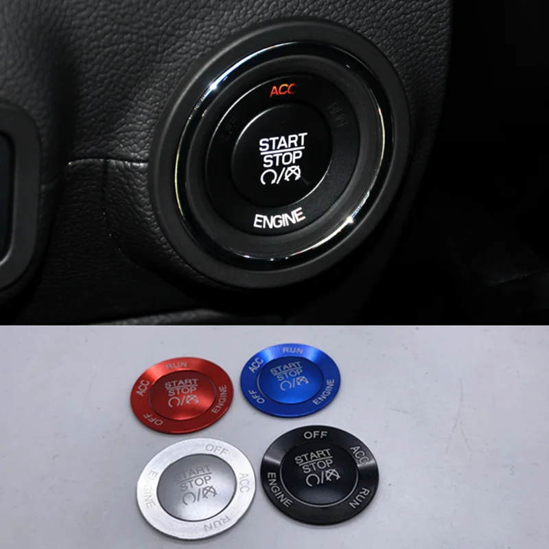Pre Maserati 2013 2014 2015 2017 2017 Prezident Cackpit Motor Motor Start One-Button Štart zapaľovací gombík dekoratívny nálepka kov GL