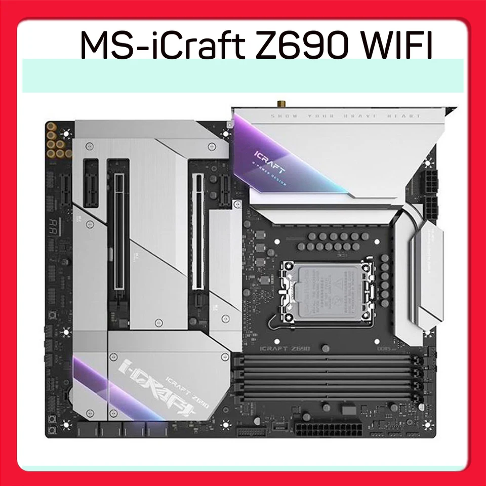 Pre Maxsun LGA 1700 4*DDR5 128 GB Z690 ATX Mainboard SATA III MS-ICRAFT Z690 WIFI