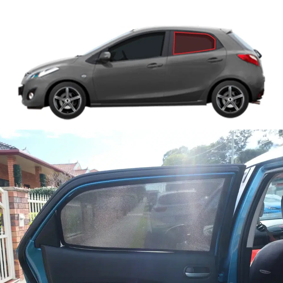 Pre Mazda 2 Demio de Hatchback 2007-2014 Magnetické auto Sunshade predné čelné sklo Zadná strana detské okno Sunshad tieň