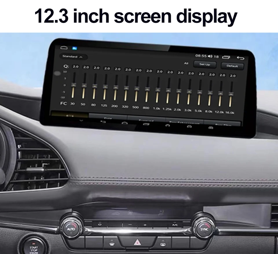 Pre Mazda 3 Axela 2020-2022 12,3 palca A Android 13 multimediálny prehrávač GPS navigačné video Stereo Audio Head Unit No DVD