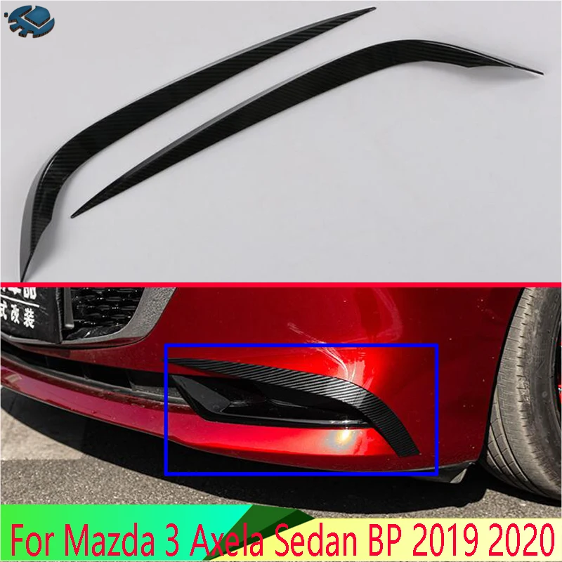 Pre Mazda 3 Axela Sedan BP 2019 2020 Príslušenstvo automobilových vlákien Style pred hmlovým lemom rámu rámu