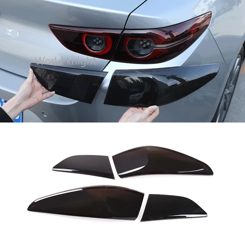 Pre Mazda 3 BP 2020-21 Automobilový zadný svetlo Cover Indikátor reverzného svetla Ochrana krytu dekorácie Príslušenstvo （pre sedanovú verziu）