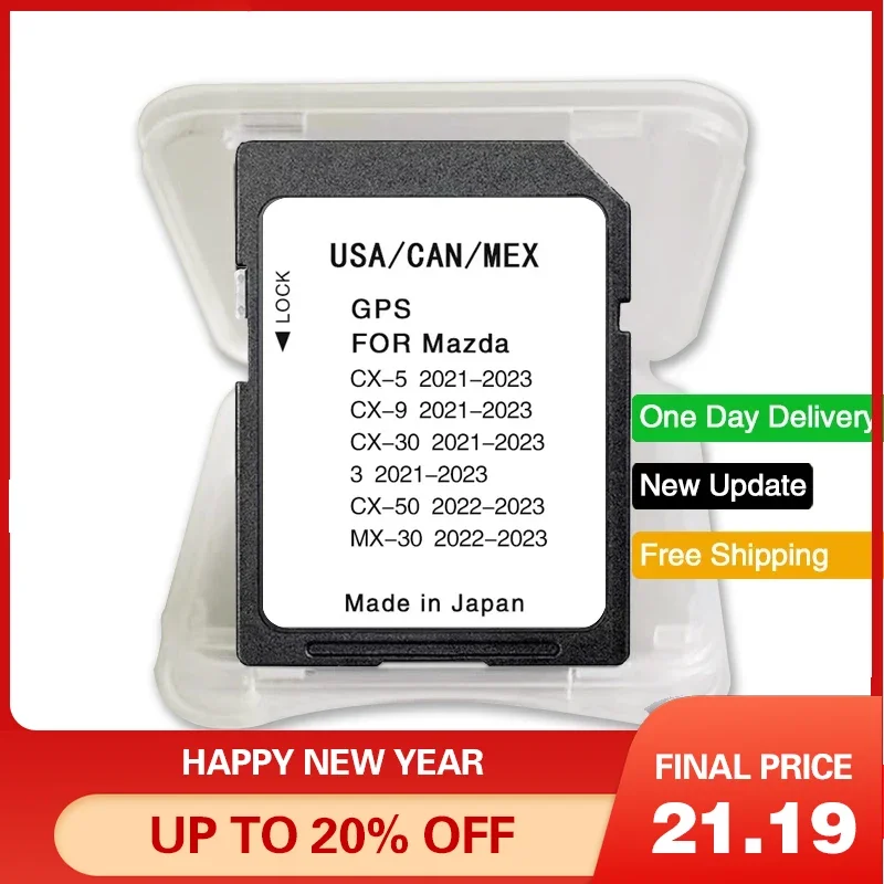 pre Mazda 3 CX-5 CX-9 CX-30 MX-30 CX-50 Vozidlo SAT NAV Card Mapy Nová verzia Dáta USA/CAN/MEX SD navigačné príslušenstvo