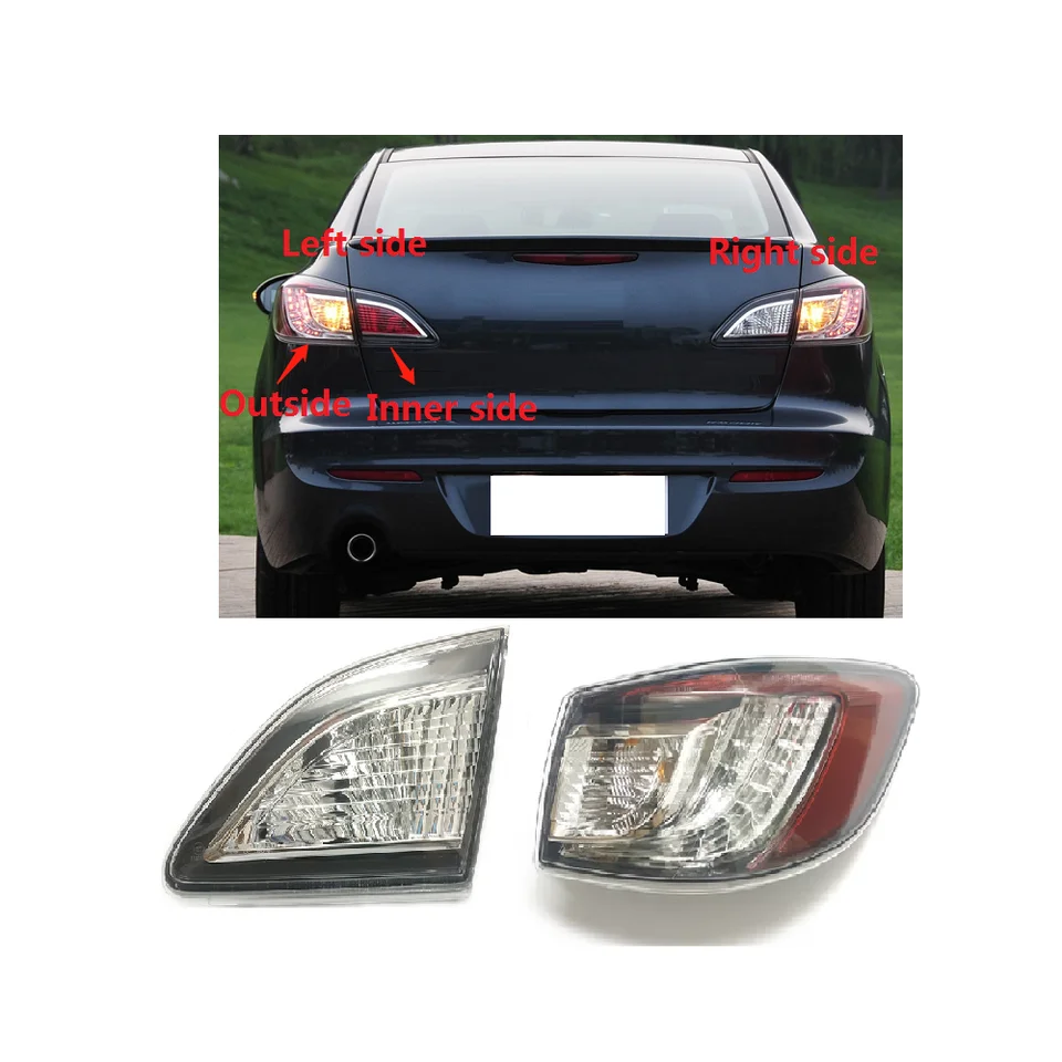 Pre Mazda 3 M3 2.0L 2011-2015 Sedan zadné svetlo zadné svetlo zadné svetlá zadné svetlá Otočte zostavu signálu bez žiarovky bez žiarovky
