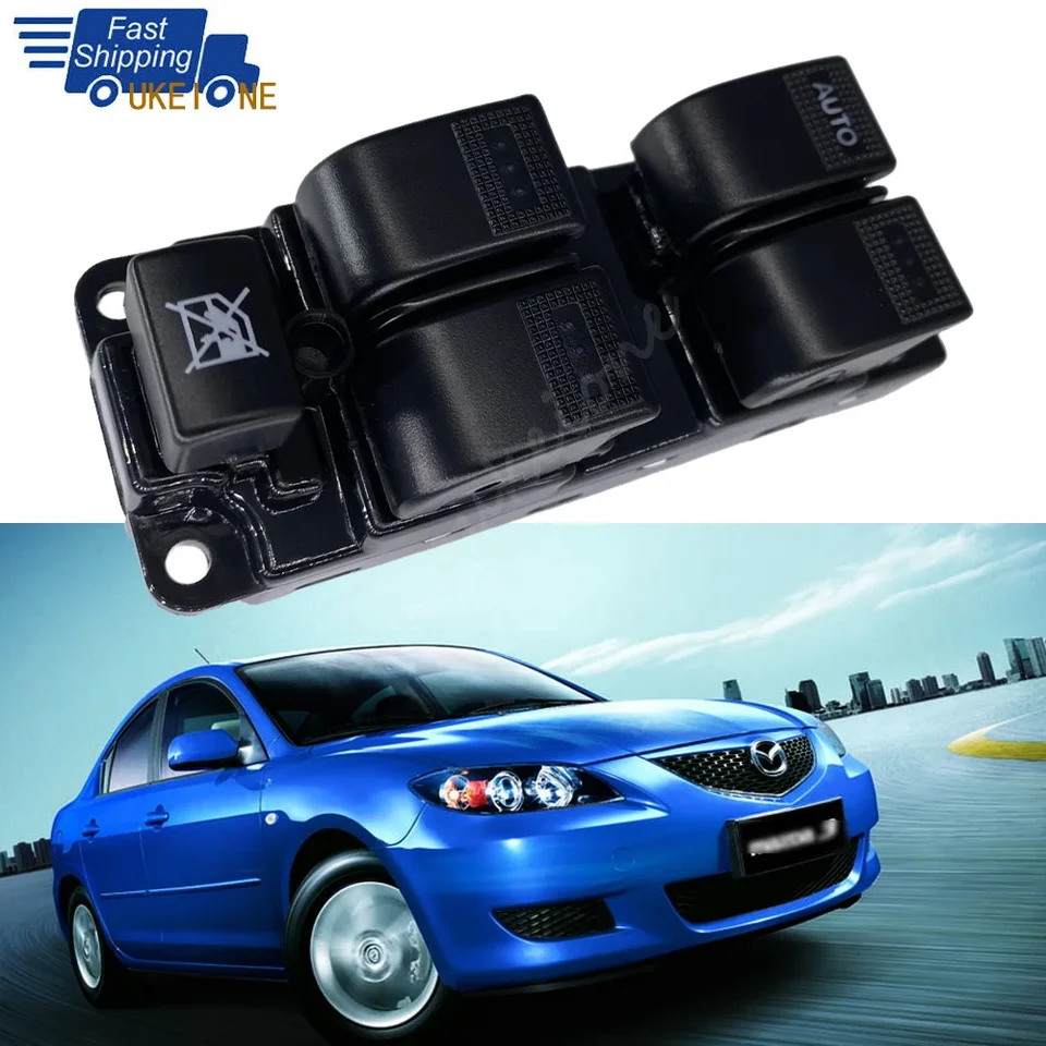 Pre Mazda 6 2003-2006 Elektrický výkonový regulačný regulačný regulačný regulačný regulátor elektrického výkonového spínača GJ6A-66-350 BJ3D-66-350 Príslušenstvo automobilu