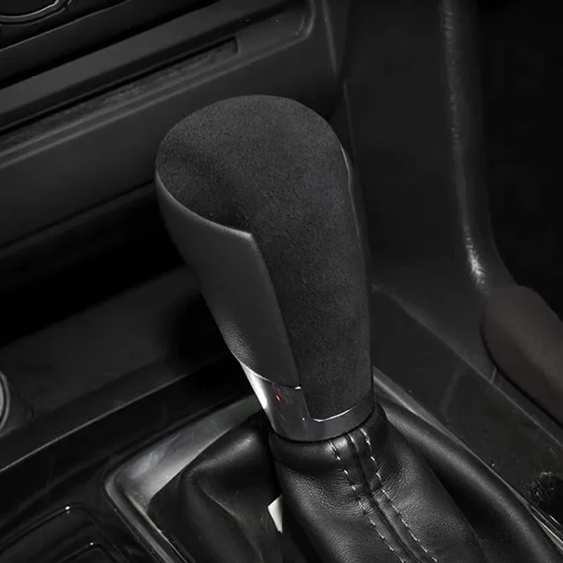 Pre Mazda Atenza CX3 CX4 CX5 CX8 2015-in Suede Leather Auto Príslušenstvo prevodovky prevodový gombík Chránič ručnej brzdy Chrániče ručnej brzvy puzdro