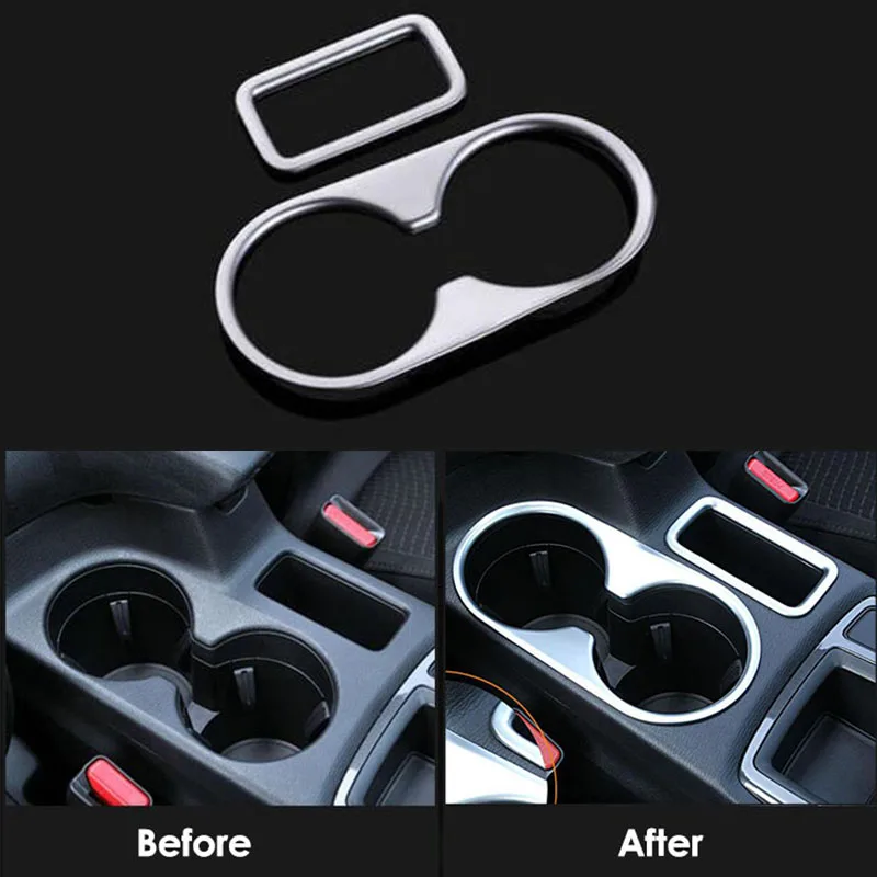 Pre Mazda CX-5 CX5 KE 2012 2013 2014 Chrome Interiér Center Control Control Cup Držitie držiteľa nápojov Orezanie dekorácie Styling auta