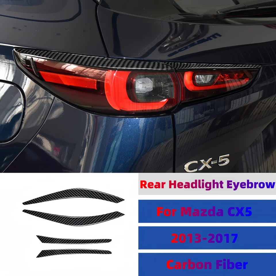 Pre Mazda CX5 2013-2016 Zadné auto z karbonového vlákna Vide viečka viečka pre viečka pre telové súpravy TELING ACCESORIOS Para Carro