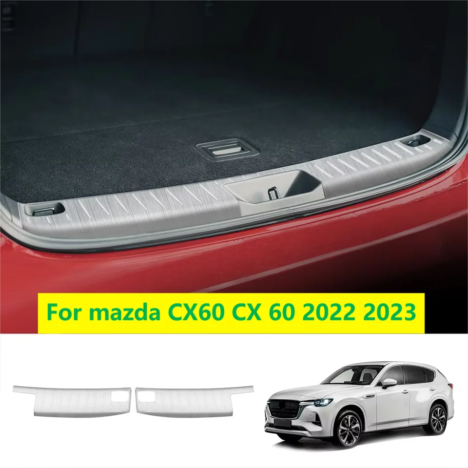 Pre Mazda CX60 CX 60 2022 2023 Zostavená oceľ vstavaného vonkajšieho zadného nárazníka Protector Ochranné dvere