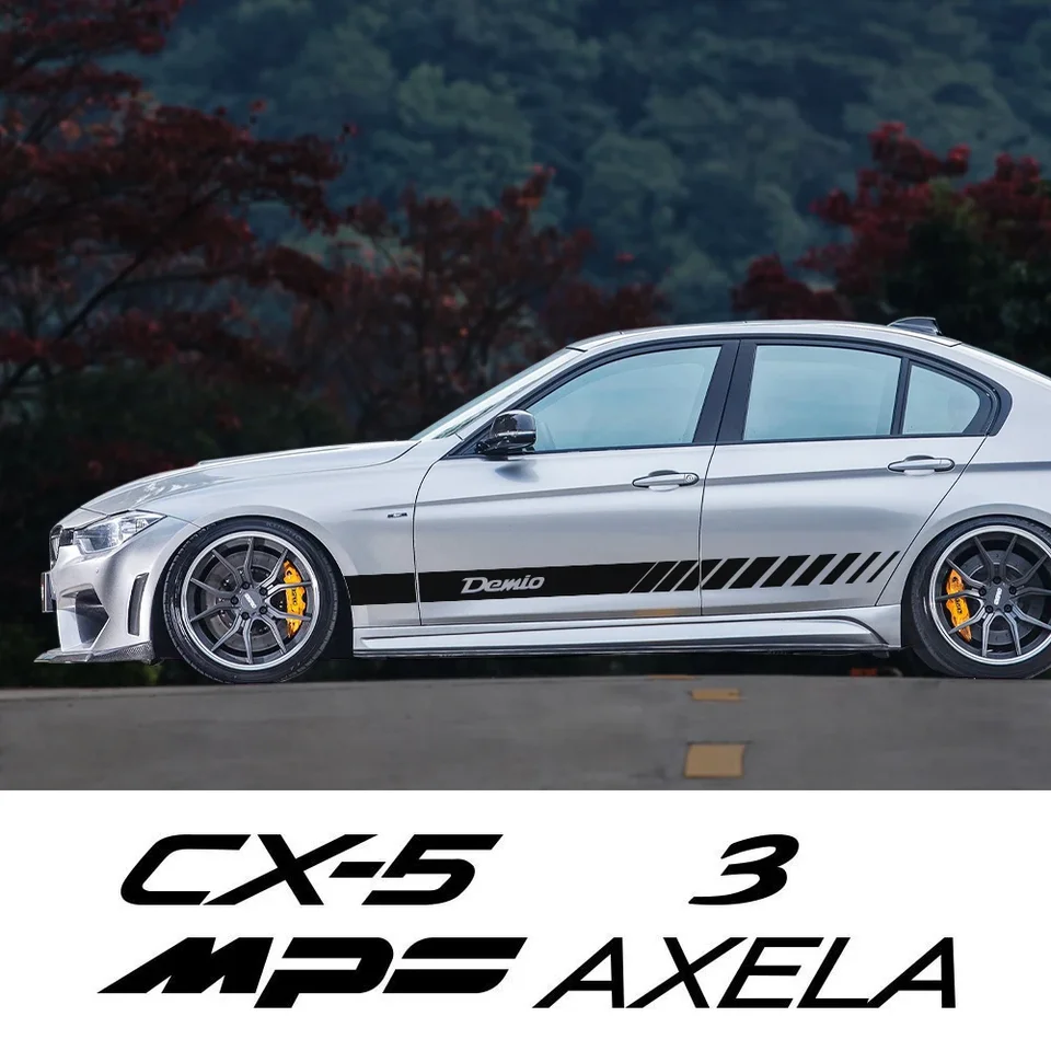 Pre Mazda Demio CX-5 CX-3 MPS AXELA ATENZA 3 6 MS 2KS 2KS STRÁNKY SKLADY SKLADY TREST DECALS CAR STYLING DOPLATKY