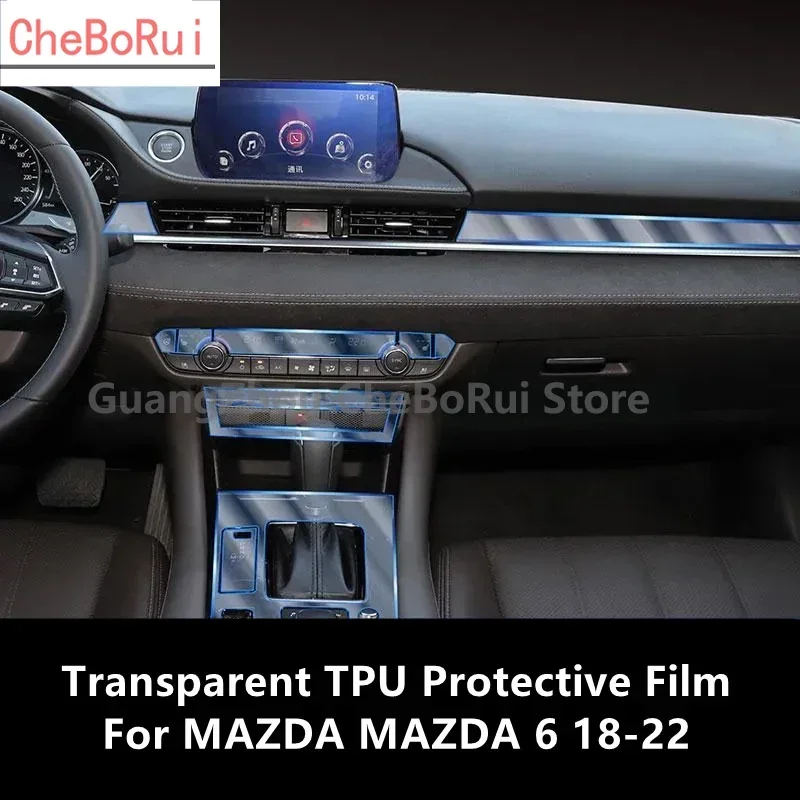 Pre Mazda Mazda 6 18-22 Interiérové ​​centrum automobilov Transparentné TPU Protective Film Anti-Scratch Opravy Film Accessories Oprava