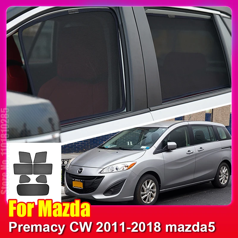 Pre Mazda Premace CW 2011-2018 Mazda5 Automobil okno Sunshade Shield predné čelné sklo Zadná bočná záclona Sun Shade Visor