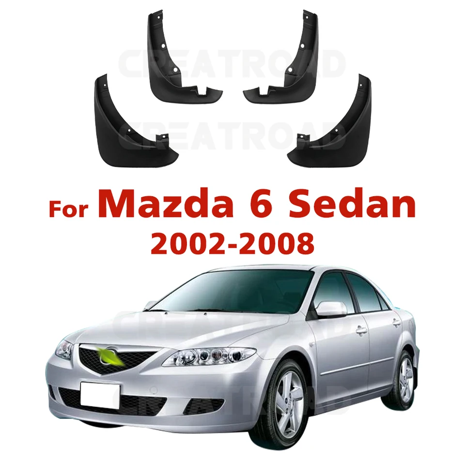 Pre Mazdu 6 Sedan 2002 2003 2004 2005 2006 2007 2008 Fender Mudguard Bahen Flaps Guard Splash Flap Mudguards Car Doplnky