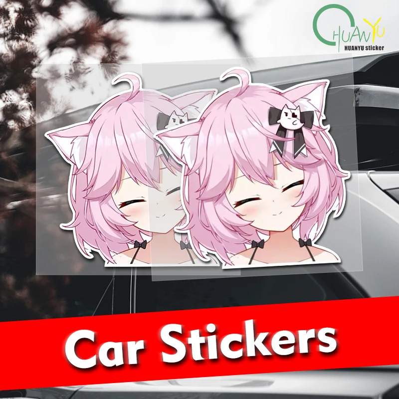 pre mačku uši peeker anime peeker stena nálepka vodotesná vinylová obtisková obývacia izba šatníka