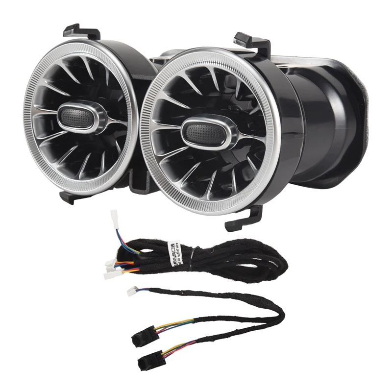 Pre Mercedes-Benz A-Class W177 2019-2024 64 farieb zadná klimatizácia výstup LED LED LED Light Light Light Turbine Vzduch vzduch