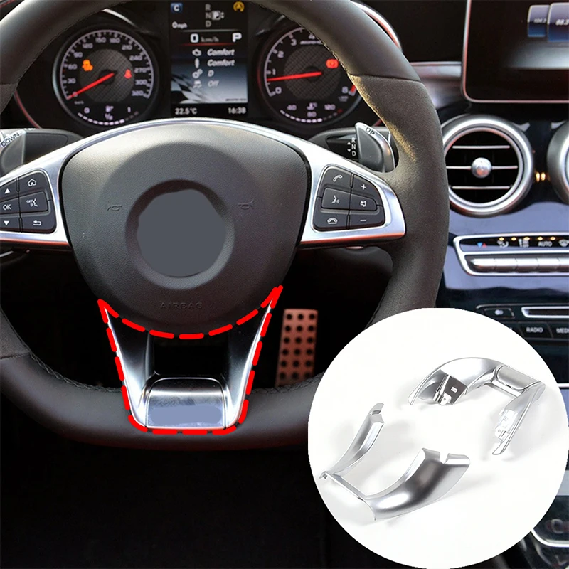 Pre Mercedes Benz Abce Class W177 W247 W213 W205 CLA GLB AMG 2015-2021 ABS Silver Cover Cover Cover Trim Auto príslušenstva